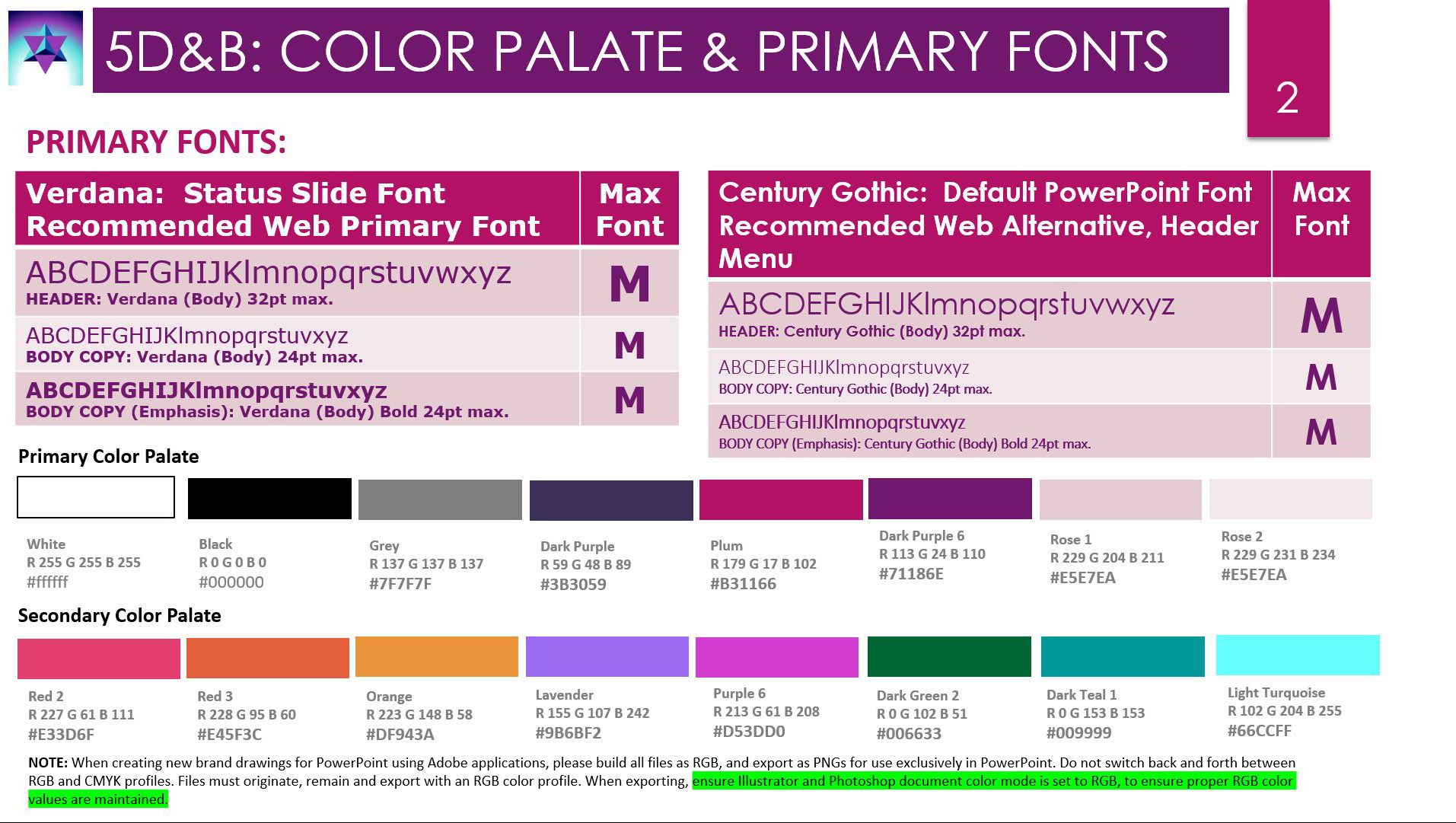 Example Color Palate