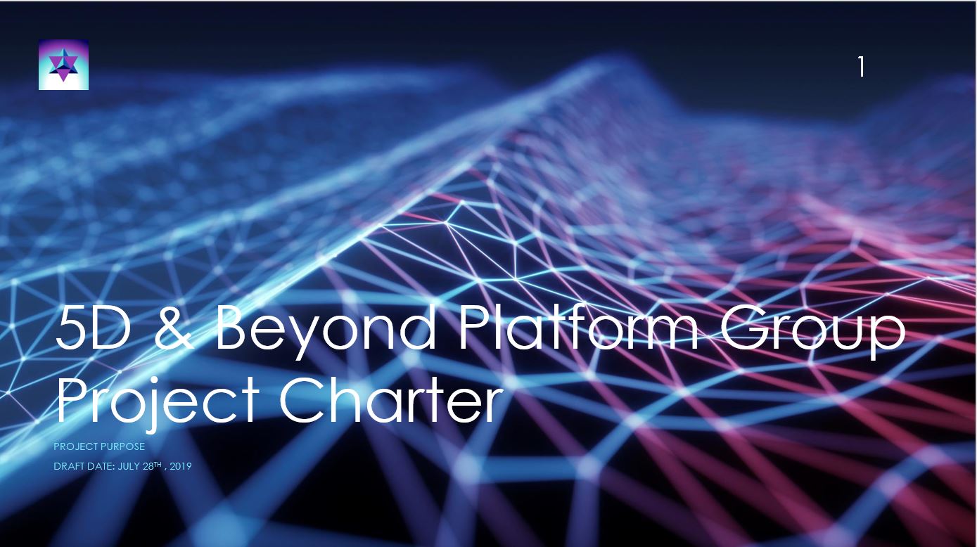 5D & Beyond Project Charter - Cover Page