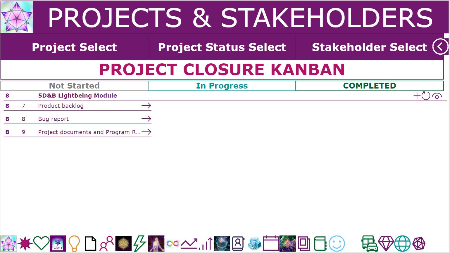 5DandB_Project_Closure_Kanban